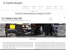 Tablet Screenshot of cochinairport.com